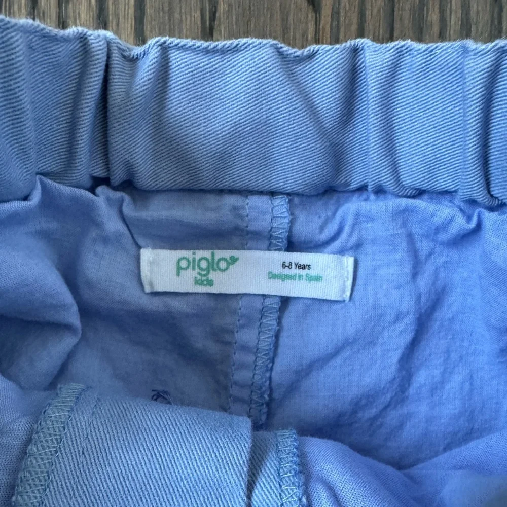Piglo Kids Periwinkle Sequin Stars Denim Skort Size 6-8Y